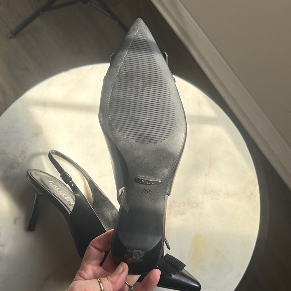 Polo by Ralph Lauren Black Slingback Heels - Picture 2 of 3